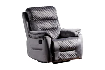 Reclinerfåtölj - Mörkgrå - Möbler - Fåtölj & stolar - Fåtölj - Biofåtölj & reclinerfåtölj