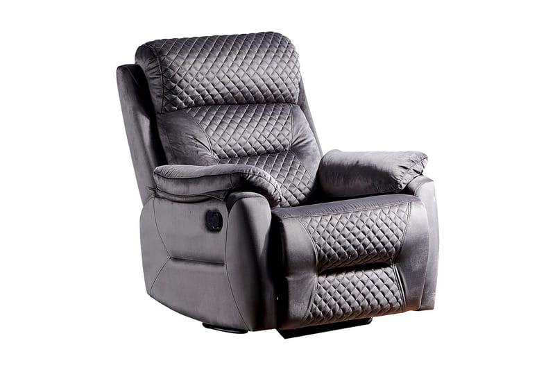 Reclinerfåtölj - Mörkgrå - Möbler - Fåtölj & stolar - Fåtölj - Biofåtölj & reclinerfåtölj