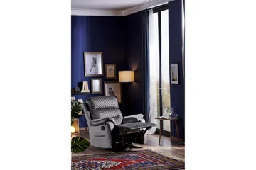 Reclinerfåtölj - Mörkgrå - Möbler - Fåtölj & stolar - Fåtölj - Biofåtölj & reclinerfåtölj