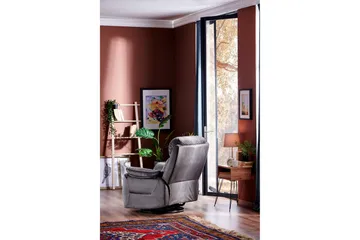 Reclinerfåtölj - Mörkgrå - Möbler - Fåtölj & stolar - Fåtölj - Biofåtölj & reclinerfåtölj