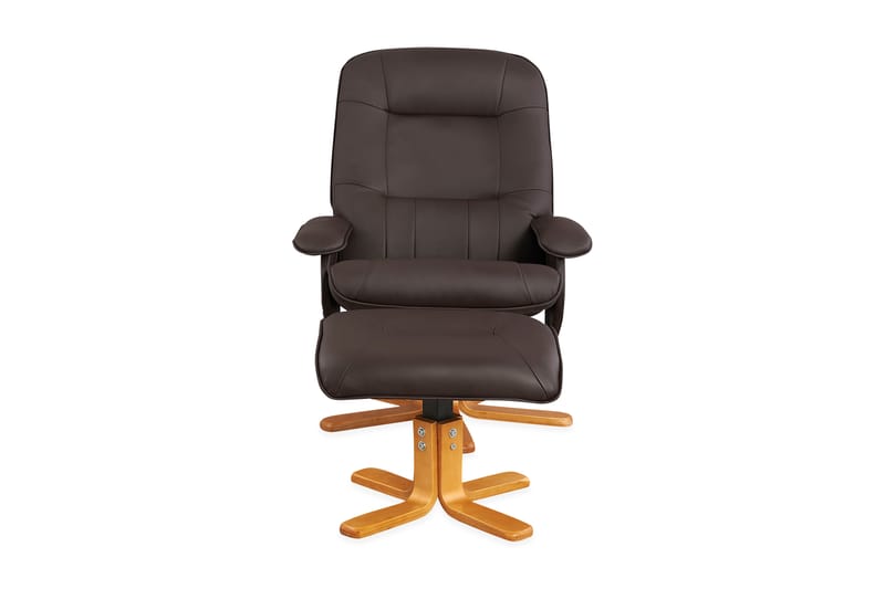 Reclinerfåtölj Napo Konstläder - Brun - Möbler - Fåtölj & stolar - Fåtölj - Biofåtölj & reclinerfåtölj