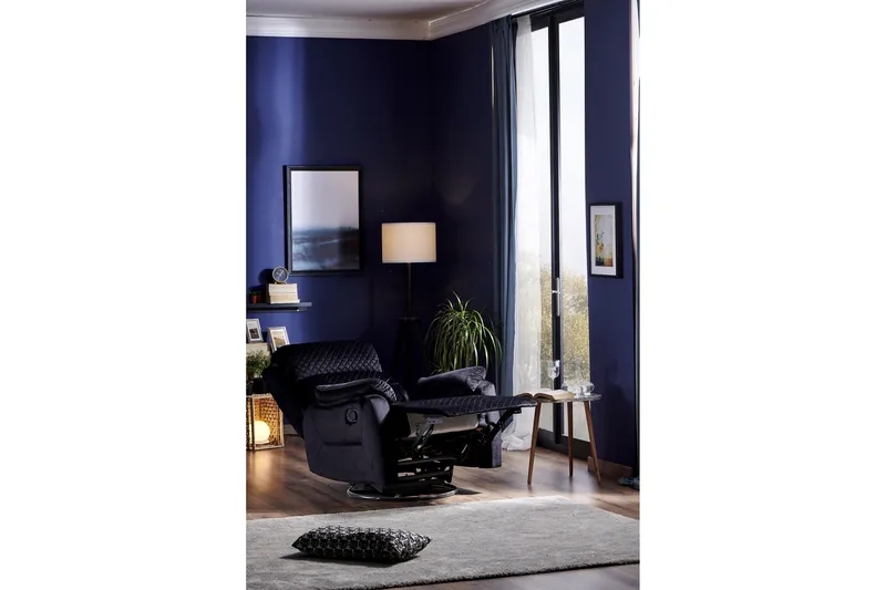 Reclinerfåtölj - Svart - Möbler - Fåtölj & stolar - Fåtölj - Biofåtölj & reclinerfåtölj