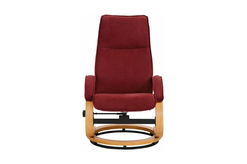 Reclinerfåtölj Palina Microfiber - Röd|Trä - Möbler - Fåtölj & stolar - Fåtölj - Biofåtölj & reclinerfåtölj