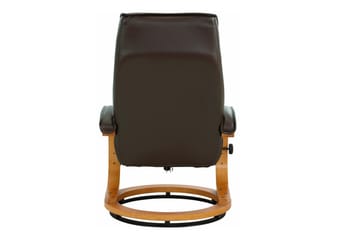 Reclinerfåtölj Palina Läder - Grå - Möbler - Fåtölj & stolar - Fåtölj - Biofåtölj & reclinerfåtölj