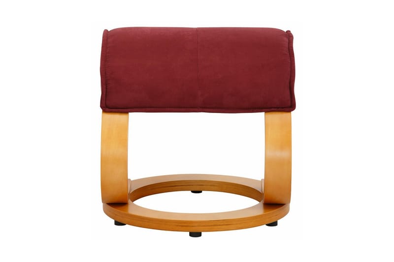 Reclinerfåtölj Palina Microfiber - Röd|Trä - Möbler - Fåtölj & stolar - Fåtölj - Biofåtölj & reclinerfåtölj