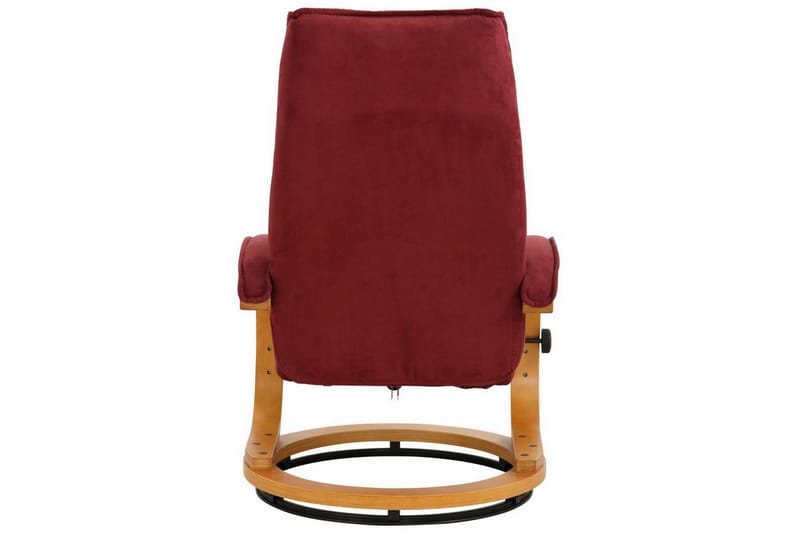 Reclinerfåtölj Palina Microfiber - Röd|Trä - Möbler - Fåtölj & stolar - Fåtölj - Biofåtölj & reclinerfåtölj
