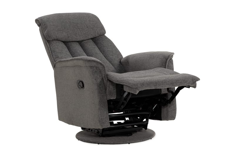 Umeå Fåtölj Snurr & Gung - Tyg Grå - Möbler - Fåtölj & stolar - Fåtölj - Biofåtölj & reclinerfåtölj