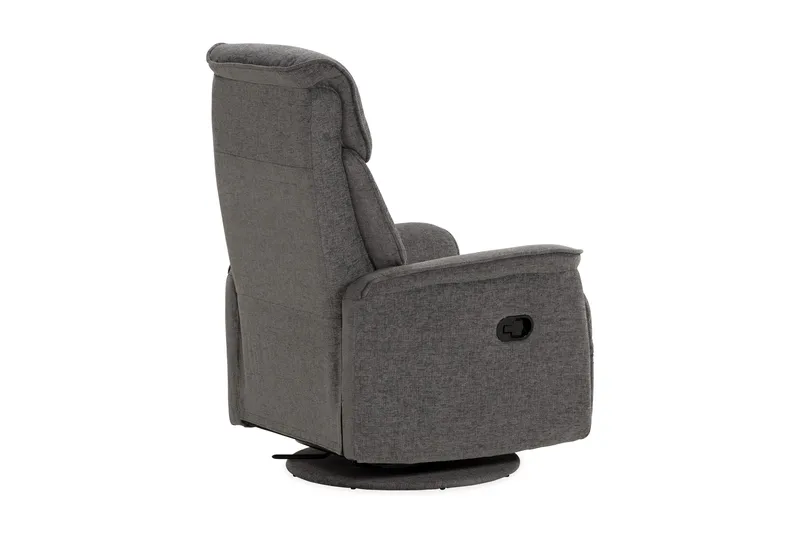 Umeå Fåtölj Snurr & Gung - Tyg Grå - Möbler - Fåtölj & stolar - Fåtölj - Biofåtölj & reclinerfåtölj