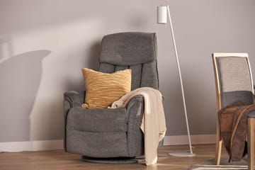 Umeå Fåtölj Snurr & Gung - Tyg Grå - Möbler - Fåtölj & stolar - Fåtölj - Biofåtölj & reclinerfåtölj