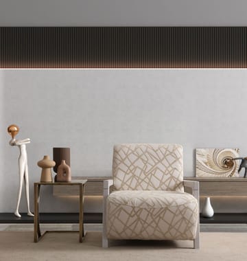 Bonavista Fåtölj Chenille - Kräm / Ljusbeige - Möbler - Fåtölj & stolar - Fåtölj