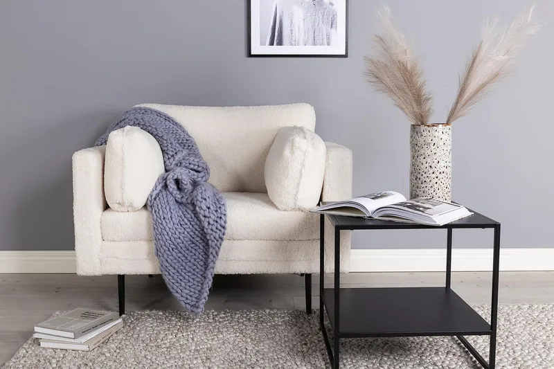 Boom Teddy Fåtölj - Vit/Teddy - Möbler - Fåtölj & stolar - Fåtölj