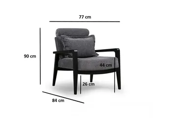 Bramelia Fåtölj - Grå - Möbler - Fåtölj & stolar - Fåtölj