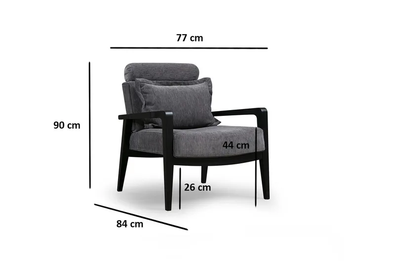 Bramelia Fåtölj - Grå - Möbler - Fåtölj & stolar - Fåtölj