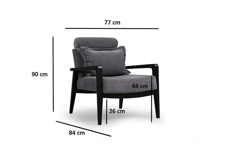 Bramelia Fåtölj - Grå - Möbler - Fåtölj & stolar - Fåtölj