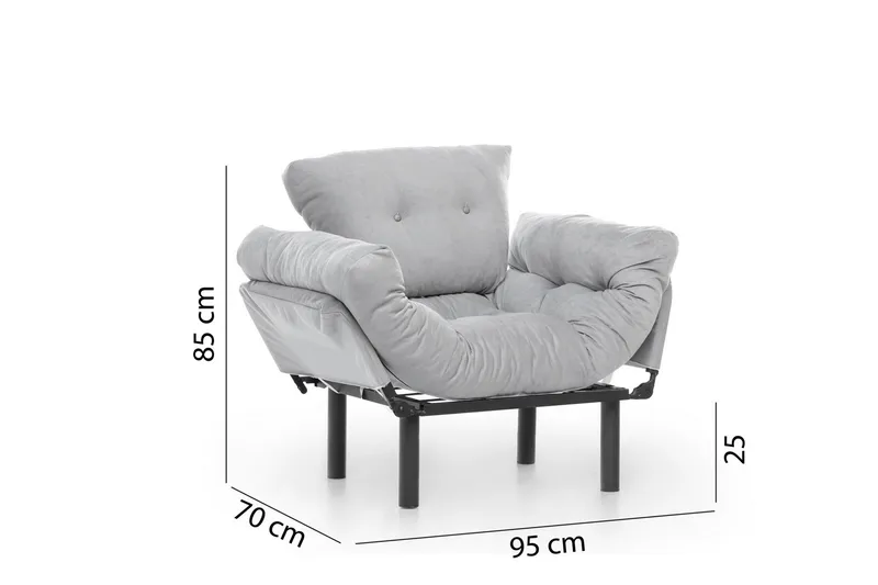 Bramelia Fåtölj - Grå - Möbler - Fåtölj & stolar - Fåtölj