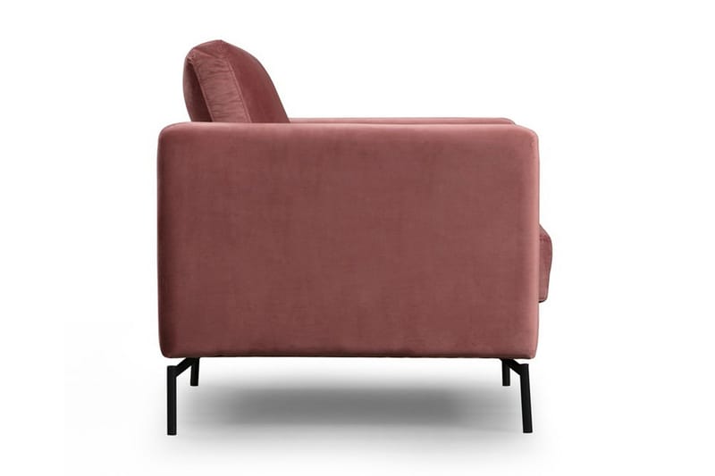 Bramelia Modern Fåtölj i Sammet - Rosa - Möbler - Fåtölj & stolar - Fåtölj - Sammetsfåtölj