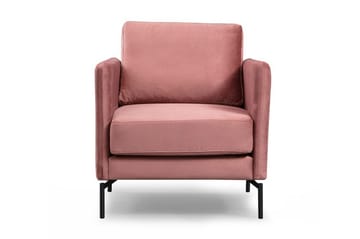 Bramelia Modern Fåtölj i Sammet - Rosa - Möbler - Fåtölj & stolar - Fåtölj - Sammetsfåtölj