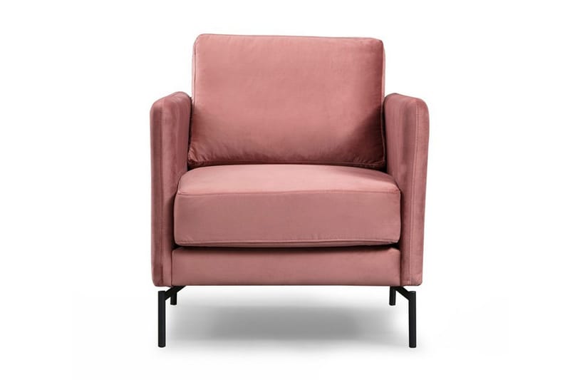 Bramelia Modern Fåtölj i Sammet - Rosa - Möbler - Fåtölj & stolar - Fåtölj - Sammetsfåtölj