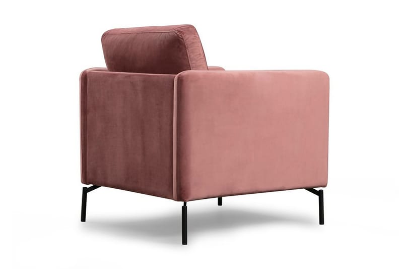 Bramelia Modern Fåtölj i Sammet - Rosa - Möbler - Fåtölj & stolar - Fåtölj - Sammetsfåtölj