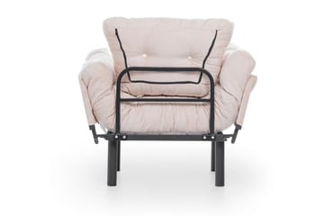 Bramelia Modern Fåtölj i Tyg med Metallstativ - Beige - Möbler - Fåtölj & stolar - Fåtölj