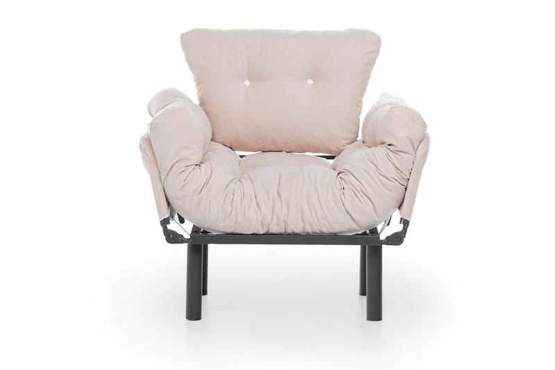 Bramelia Modern Fåtölj i Tyg med Metallstativ - Beige - Möbler - Fåtölj & stolar - Fåtölj