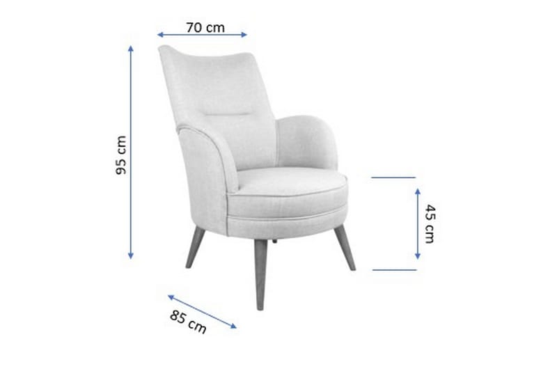 Brandn Fåtölj med Armstöd - Beige - Möbler - Fåtölj & stolar - Fåtölj