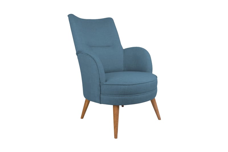 Brandn Fåtölj med Armstöd, Blå