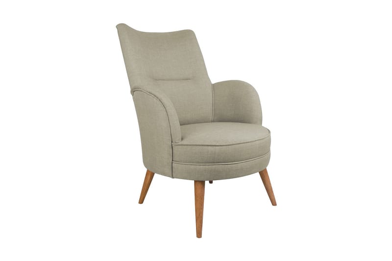 Brandn Fåtölj med Armstöd, Grå