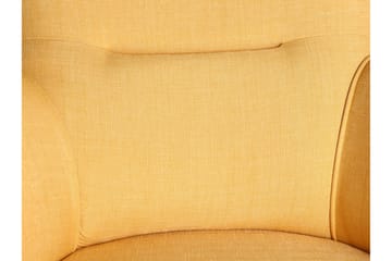 Brandn Fåtölj med Armstöd - Gul - Möbler - Fåtölj & stolar - Fåtölj