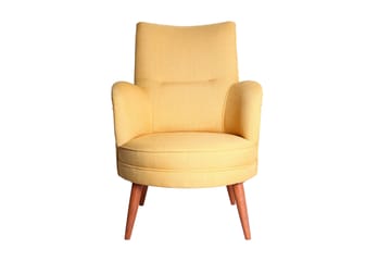 Brandn Fåtölj med Armstöd - Gul - Möbler - Fåtölj & stolar - Fåtölj