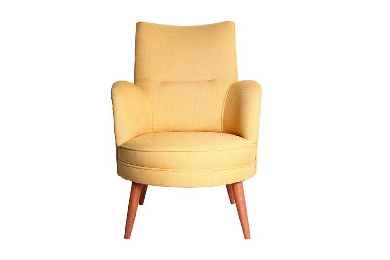 Brandn Fåtölj med Armstöd - Gul - Möbler - Fåtölj & stolar - Fåtölj