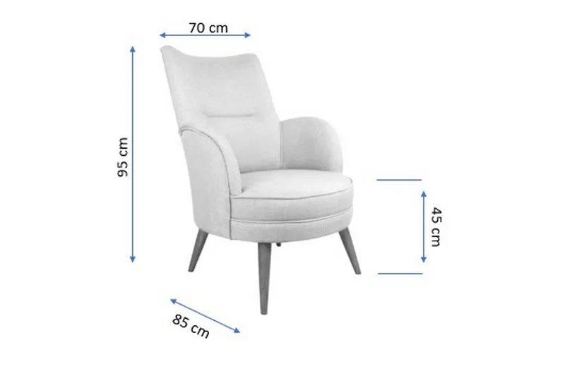 Brandn Fåtölj med Armstöd - Lila - Möbler - Fåtölj & stolar - Fåtölj