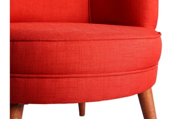 Brandn Fåtölj med Armstöd - Röd - Möbler - Fåtölj & stolar - Fåtölj