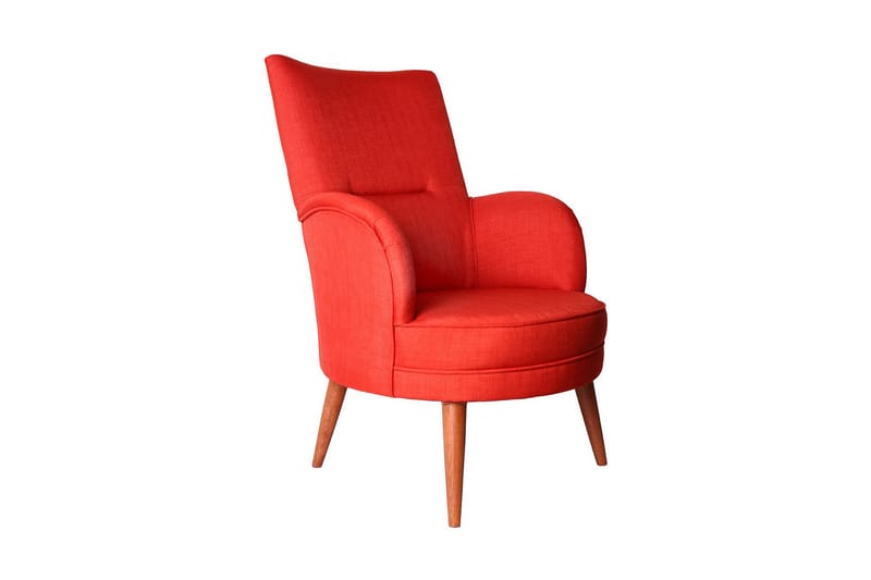 Brandn Fåtölj med Armstöd - Röd - Möbler - Fåtölj & stolar - Fåtölj