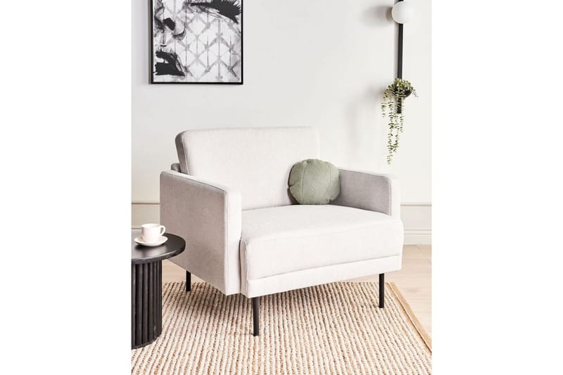 Fåtölj Breda - Beige, svart - Möbler - Fåtölj & stolar - Fåtölj