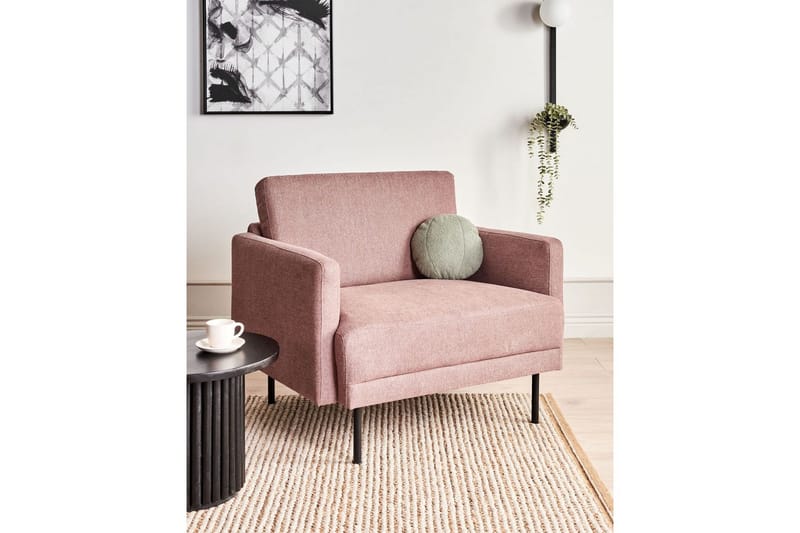 Fåtölj Breda - Rosa, Svart - Möbler - Fåtölj & stolar - Fåtölj