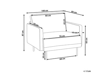 Fåtölj Breda - Rosa, Svart - Möbler - Fåtölj & stolar - Fåtölj
