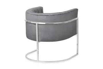 Breitsprecher Fåtölj Sammet - Grå - Möbler - Fåtölj & stolar - Fåtölj