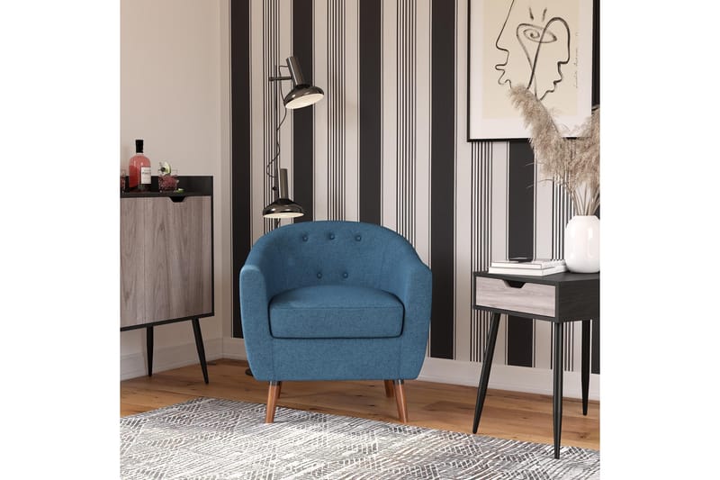Brie Fåtölj Blå - Queer Eye - Möbler - Fåtölj & stolar - Fåtölj