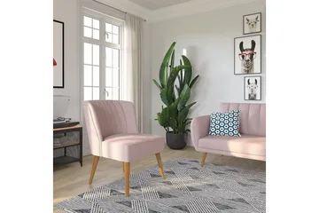 Brittany Fåtölj Linnerosa - Novogratz - Möbler - Fåtölj & stolar - Fåtölj - Fåtölj utan armstöd