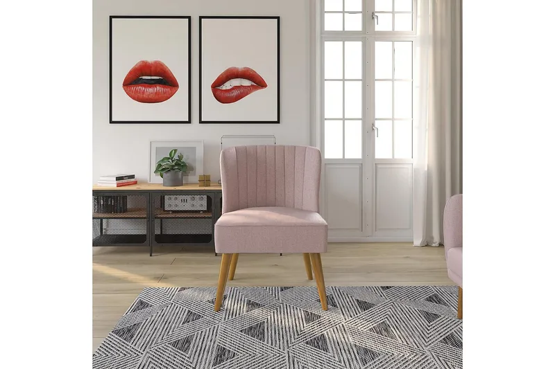 Brittany Fåtölj Linnerosa - Novogratz - Möbler - Fåtölj & stolar - Fåtölj - Fåtölj utan armstöd