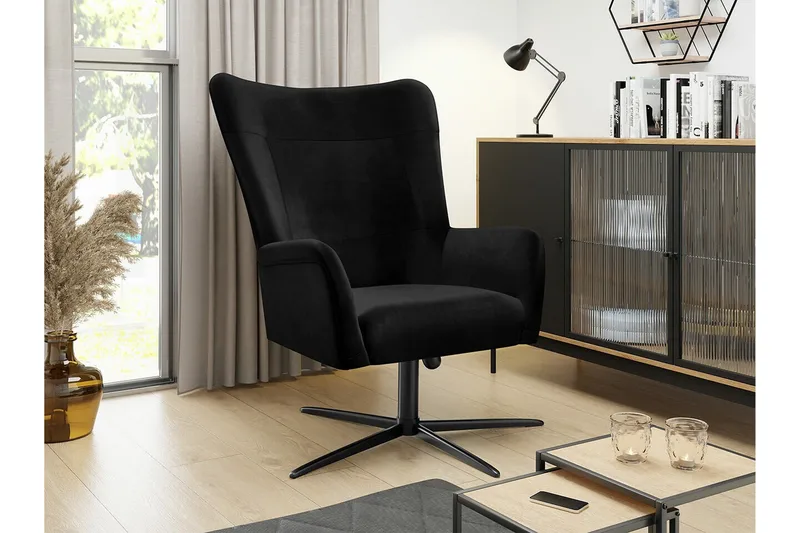 Carney Fåtölj Black - Möbler - Fåtölj & stolar - Fåtölj