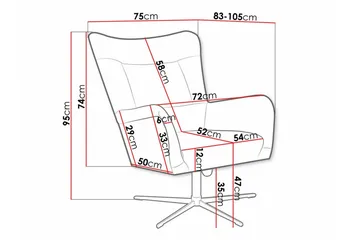Carney Fåtölj Black - Möbler - Fåtölj & stolar - Fåtölj