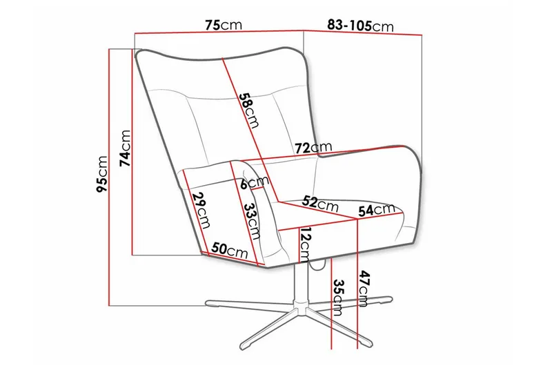 Carney Fåtölj Black - Möbler - Fåtölj & stolar - Fåtölj