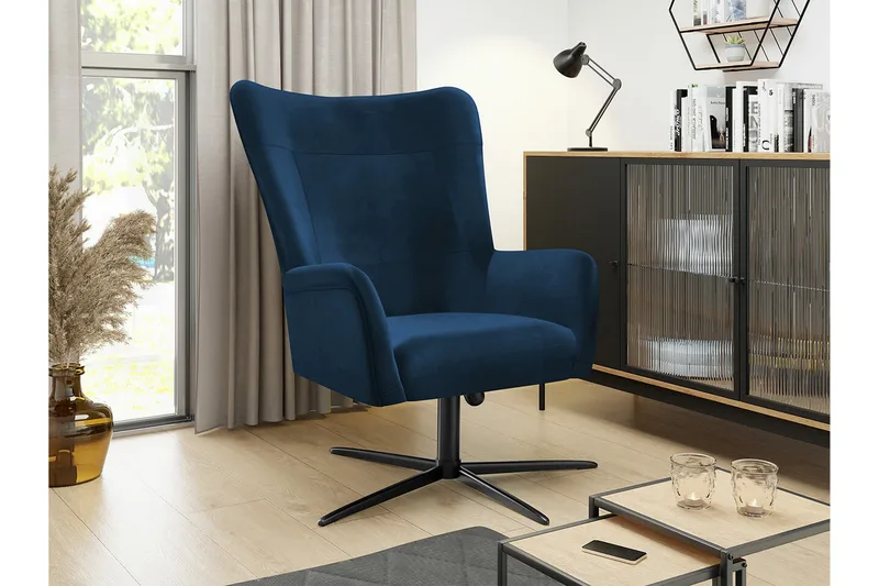 Carney Fåtölj Dark blue - Möbler - Fåtölj & stolar - Fåtölj