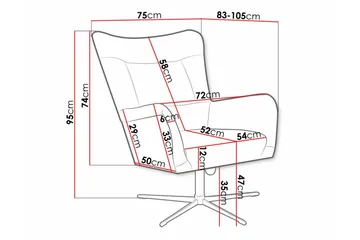 Carney Fåtölj Dark green - Möbler - Fåtölj & stolar - Fåtölj