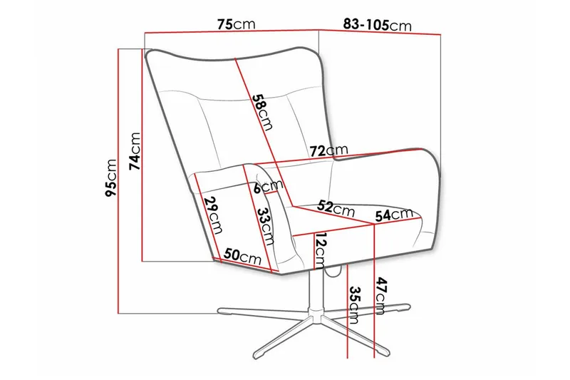 Carney Fåtölj Dark green - Möbler - Fåtölj & stolar - Fåtölj