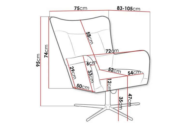 Carney Fåtölj Grey - Möbler - Fåtölj & stolar - Fåtölj