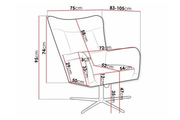 Carney Fåtölj Pink/Black - Möbler - Fåtölj & stolar - Fåtölj