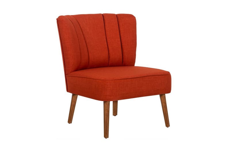 Caulk Fåtölj med Armstöd, Röd